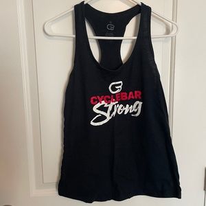 Cyclebar Strong Black Workout Tank